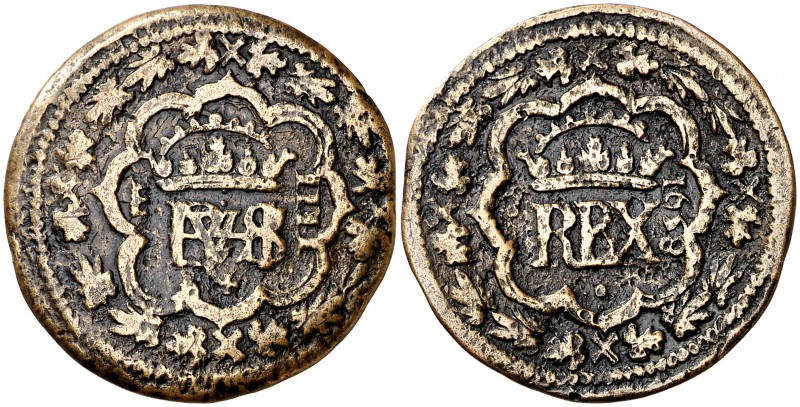 1658. Felipe IV. Segovia. 4 maravedís. (Cal. 1546, mismo ejemplar) (J.S. K-106, ...