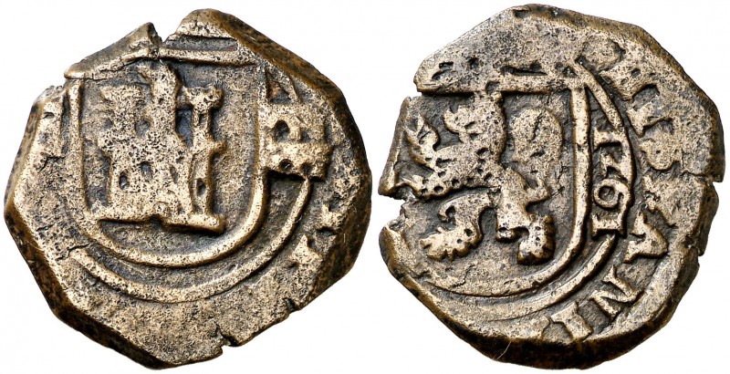 1261 (sic). Felipe IV. Segovia. 8 maravedís. (Cal. 1516) (J.S. F- 155, mismo eje...