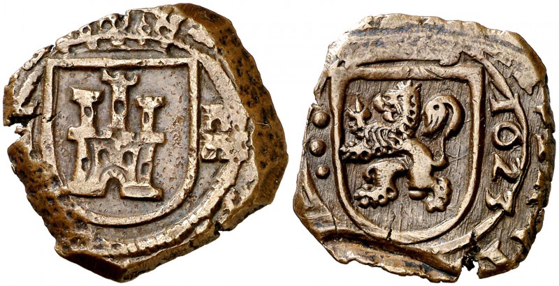 1623. Felipe IV. Segovia. 8 maravedís. (Cal. 1519) (J.S. F-171). 5,96 g. Acueduc...
