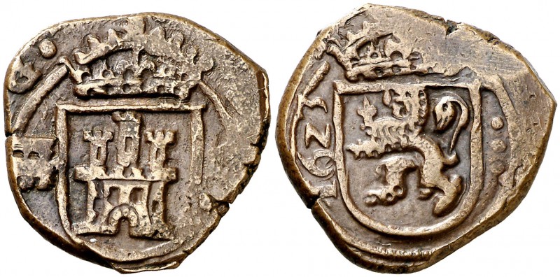 1623. Felipe IV. Segovia. 8 maravedís. (Cal. 1519) (J.S. F-183). 7,95 g. Acueduc...