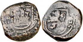 1625. Felipe IV. Segovia. 8 maravedís. (Cal. 1521 var) (J.S. tipo F20, falta var). 7,46 g. Valor VII por error. Escasa. BC+.