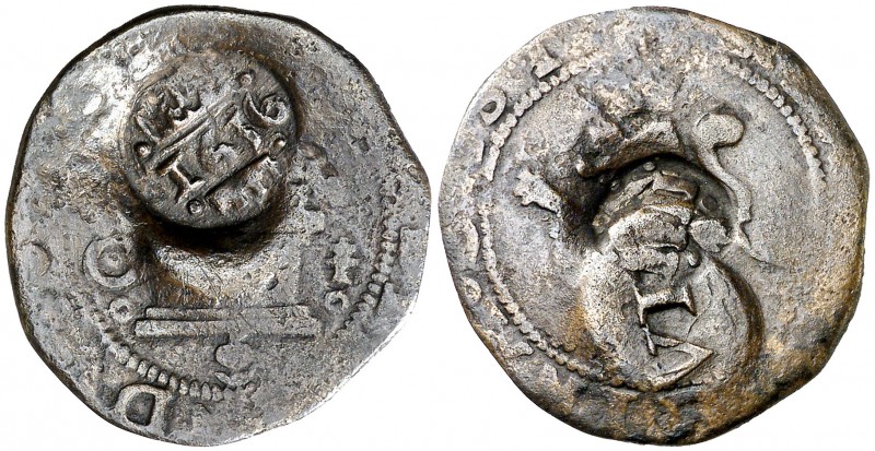 1636. Felipe IV. Segovia. (Cal. pág. 370) (J.S. G-51). 3,70 g. Resello de valor ...