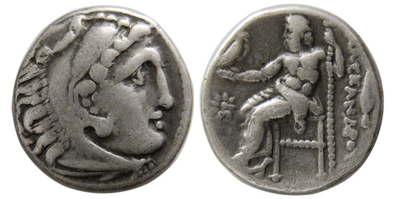 KINGS of MACEDON. Alexander III. 336-323 BC. AR Drachm (4.04 gm; 17 mm). Kolopho...