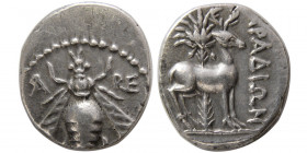 PHOENICIA, Arados. circa 172/1-111/0 BC. AR Drachm. Dated CY 91 = 169/168 BC.