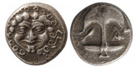 THRACE, Apollonia Pontika.  4th century BC. AR Drachm