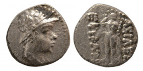 BACTRIAN KINGDOM. Eukratides I Megas. Circa 170-145 BC. AR Obol.