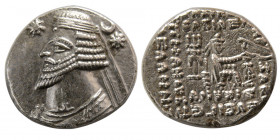 KINGS of PARTHIA. Phraates IV. 38/7-2 BC. Silver Drachm