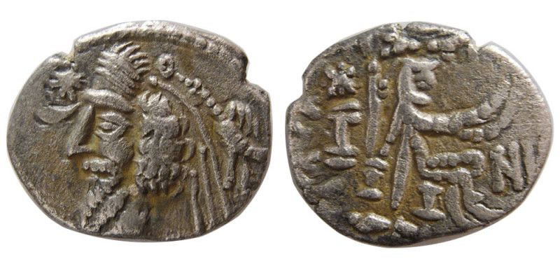 KINGS of PARTHIA. Phraates IV. 38-2 BC. AR Drachm (3.68 gm; 19 mm). Nisa mint. D...