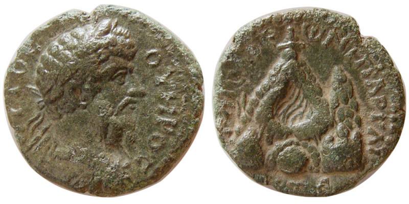 CAPPADOCIA, Caesarea-Eusebia. Lucius Verus. AD 161-169. Æ (7.08 gm; 20 mm). Date...