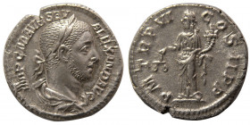 ROMAN EMPIRE. Severus Alexander. AD. 222-228. Silver Denarius