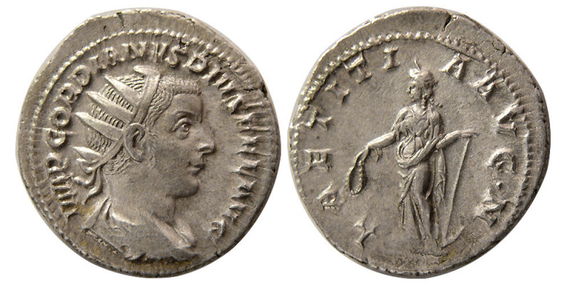 ROMAN EMPIRE. Gordian III Pius. (238-244 AD). AR Antoninianus (4.96 gm; 23 mm). ...