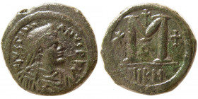 BYZANTINE EMPIRE; Justinian I. 527-565 AD. Æ Follis