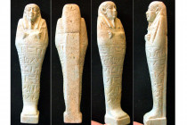 EGYPT, XXVI DYNASTY, Ca. 650-330 BC. Large Faience Ushabti