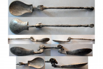 GREEK, Helenistic. Ca 4th-3rd. Century BC. Silver Spoon.