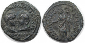 Römische Münzen, MÜNZEN DER RÖMISCHEN KAISERZEIT. Thrakien, Anchialus. Gordianus III. Pius und Tranquillina. Ae 26, 238-244 n. Chr. (11.04 g. 26.5 mm)...