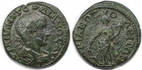Römische Münzen, MÜNZEN DER RÖMISCHEN KAISERZEIT. Thrakien, Hadrianopolis. Gordian III. Ae 27, 238-244 n. Chr. (10.35 g. 26 mm) Vs.: AVT K M ANT ГOPΔI...