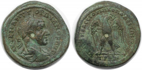 Römische Münzen, MÜNZEN DER RÖMISCHEN KAISERZEIT. Moesia Inferior, Nikopolis & Istrum. Gordian III. Ae 28, 238-244 n. Chr. (16.55 g. 29 mm) Vs.: AVT K...