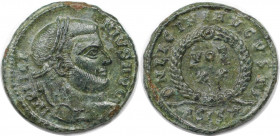 Römische Münzen, MÜNZEN DER RÖMISCHEN KAISERZEIT. Licinius I. (308-324 n. Chr). Follis (3.04 g. 19 mm). Vs.: IMP LICINIVS AVG, Kopf mit Lorbeerkranz n...