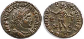 Römische Münzen, MÜNZEN DER RÖMISCHEN KAISERZEIT. Constantinus I. (307-337 n. Chr). Follis 314-315 n. Chr., Rom. (3.08 g. 19.5 mm) Vs.: IMP CONSTANTIN...