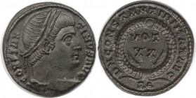 Römische Münzen, MÜNZEN DER RÖMISCHEN KAISERZEIT. Constantinus I. (307-337 n. Chr). Follis 321 n. Chr. (3.10 g. 18 mm) Vs.: CONSTANTINVS AVG, Kopf mit...