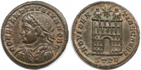 Römische Münzen, MÜNZEN DER RÖMISCHEN KAISERZEIT. Constantinus II. (337-340 n. Chr). Follis 326-327 n. Chr., Trier. (2.97 g. 19 mm) Vs.: CONSTANTINVS ...
