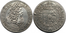 RDR – Habsburg – Österreich, RÖMISCH-DEUTSCHES REICH. Leopold I. (1657-1705). Reichstaler 1704, Hall. Silber. KM 1303.4. Vorzüglich+
