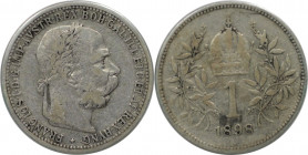 RDR – Habsburg – Österreich, KAISERREICH ÖSTERREICH. Franz Joseph I. (1848-1916). 1 Krone 1898. Silber. KM 2804. Sehr schön