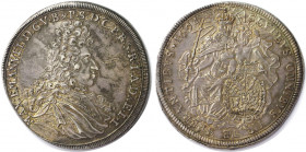 Altdeutsche Münzen und Medaillen, BAYERN / BAVARIA. Maximilian II. Emanuel (1679-1726). Taler 1694, Munzstätte München. Vs.: Brustbild n.r. Rs.: Madon...