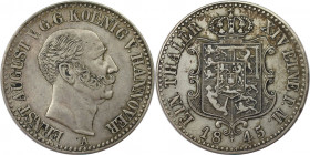 Altdeutsche Münzen und Medaillen, BRAUNSCHWEIG - LÜNEBURG - CALENBERG - HANNOVER. Ernst August (1837-1851). Taler 1845 A, Clausthal. Silber. 22.32 g. ...
