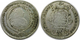 Altdeutsche Münzen und Medaillen, TRIER. ERZBISTUM, Johann Philipp von Walderdorf (1756-1768). 20 Kreuzer 1765 GM. KM 294. Fast Sehr schön