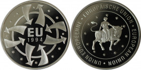 Deutsche Münzen und Medaillen ab 1945, BUNDESREPUBLIK DEUTSCHLAND. EU Medaille 1994. Polierte Platte