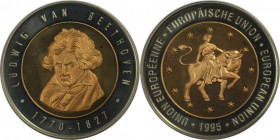 Deutsche Münzen und Medaillen ab 1945, BUNDESREPUBLIK DEUTSCHLAND. Beethoven. Medaille 1995. Stempelglanz
