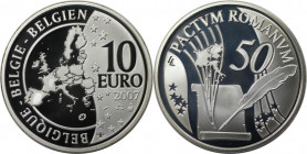 Europäische Münzen und Medaillen, Belgien / Belgium. 60 Jahre Kriegsende, Frieden und Freiheit in Europa. 10 Euro 2005, Silber. KM 252. Polierte Platt...