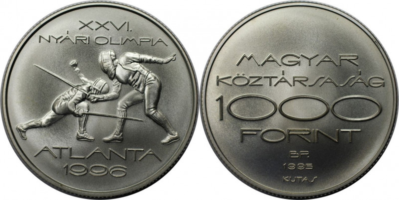 Europäische Münzen und Medaillen, Ungarn / Hungary. Sommerspiele Atlanta 1996 - ...