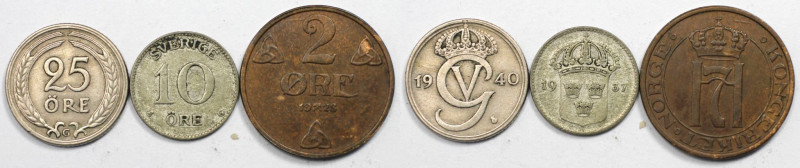 Europäische Münzen und Medaillen, Lots und Sammlungen. Norwegen, 2 Ore 1928. Sch...