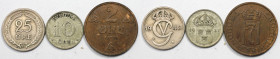 Europäische Münzen und Medaillen, Lots und Sammlungen. Norwegen, 2 Ore 1928. Schweden, 10 Ore 1937, 25 Ore 1940. Lot von 3 Münzen. Bild ansehen Lot