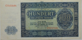 Banknoten, Deutschland / Germany. Deutsche Demokratische Republik (1948-1989). 100 Mark 1948. Pick 15. I-II