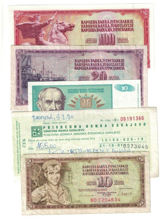 Banknoten, Jugoslawien / Yugoslavia, Lots und Sammlungen. 10 Dinara 1981 (P.87) ...