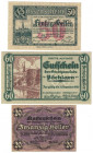 Banknoten, Österreich / Austria, Lots und Sammlungen. Notgeld. 20 Heller 1920 I, Notgeld, Kassenschein der Stadtgemeinde Wien 50 Heller 1920 II, Notge...