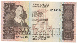 Banknoten, Südafrika / South Africa. 20 Rand ND (1982-1985). Pick 121c. I