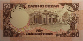 Banknoten, Sudan. 50 Pounds 1991. P.48. I