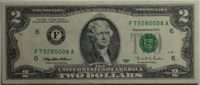 Banknoten, USA / Vereinigte Staaten von Amerika, Federal Reserve Bank Notes. 2 Dollars 1995. I