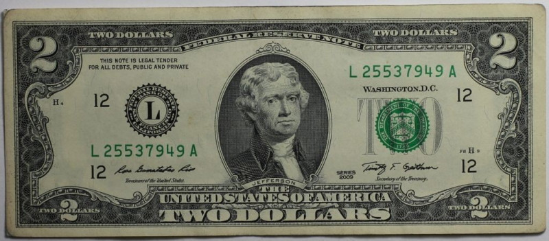 Banknoten, USA / Vereinigte Staaten von Amerika, Federal Reserve Bank Notes. 2 D...