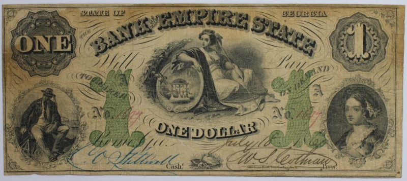 Banknoten, USA / Vereinigte Staaten von Amerika, Obsolete Banknotes. Rome, GA- B...