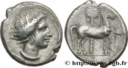 SICILY - SICULO-PUNIC - ENTELLA
Type : Tétradrachme 
Date : c. 350-340 AC. 
Mint name / Town : Entella, Sicile 
Metal : silver 
Diameter : 27,5  mm
Or...