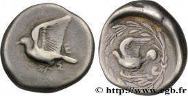 SIKYONA - SIKYON
Type : Drachme 
Date : c. 431-400 AC. 
Mint name / Town : Sikyonia, Sicyone 
Metal : silver 
Diameter : 18,5  mm
Orientation dies : 5...