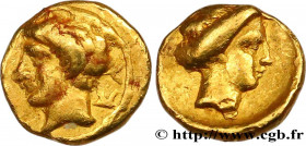 CYRENAICA - CYRENE
Type : Litra 
Date : 331-322 AC. 
Mint name / Town : Cyrène, Cyrénaïque 
Metal : gold 
Diameter : 8  mm
Orientation dies : 6  h.
We...