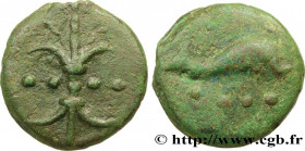 ROMAN REPUBLIC - ANONYMOUS
Type : Triens coulé 
Date : c. 280-276 AC. 
Mint name / Town : Rome ou Italie 
Metal : copper 
Diameter : 47  mm
Orientatio...