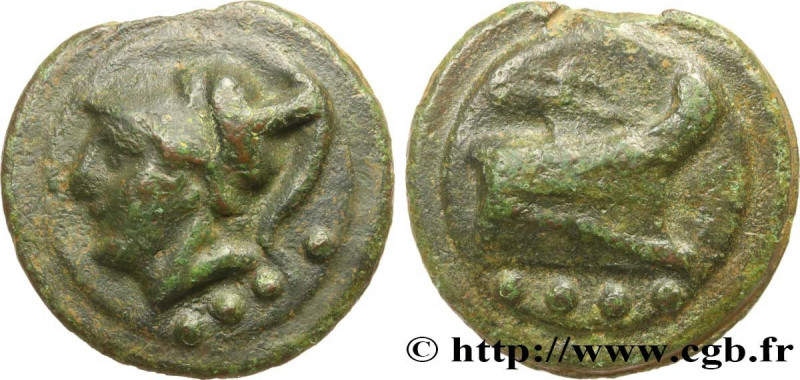 ROMAN REPUBLIC - ANONYMOUS
Type : Triens coulé 
Date : 225-217 AC. 
Mint name / ...