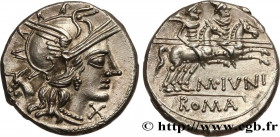 JUNIA
Type : Denier 
Date : 145 AC. 
Mint name / Town : Rome ou Italie 
Metal : silver 
Millesimal fineness : 950  ‰
Diameter : 19  mm
Orientation die...